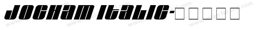 Jocham Italic字体转换